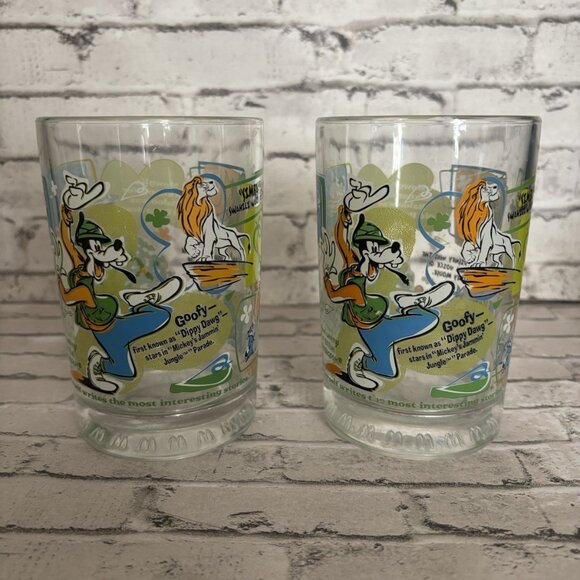 Lot Of 2 Disney Pixar 100 Years Of Magic Glasses 16oz - Picture 2 of 3